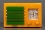 FADA 5F60 Catalin Radio in Yellow w/ Bright Green Insert